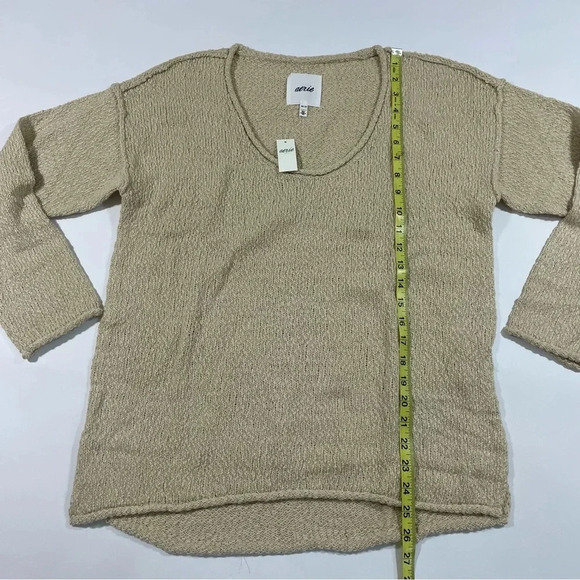 New Aerie Oversized Drop Shoulder Sweater Tan - Picture 8 of 8